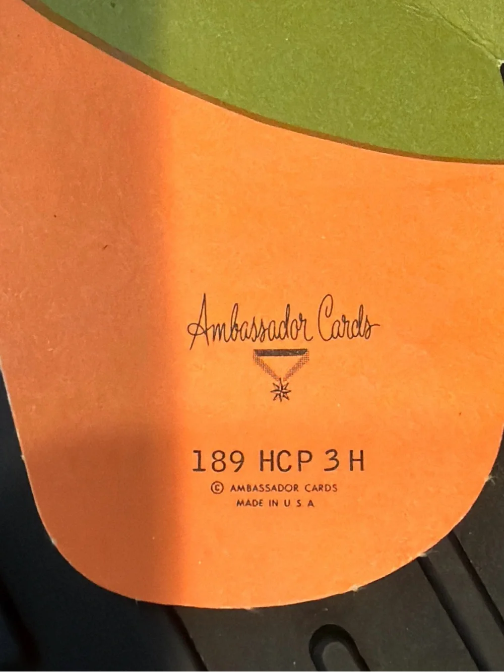 Vintage Ambassador Cards Honeycomb Tissue Pumpkin Centerpiece 1970s Fall Decor